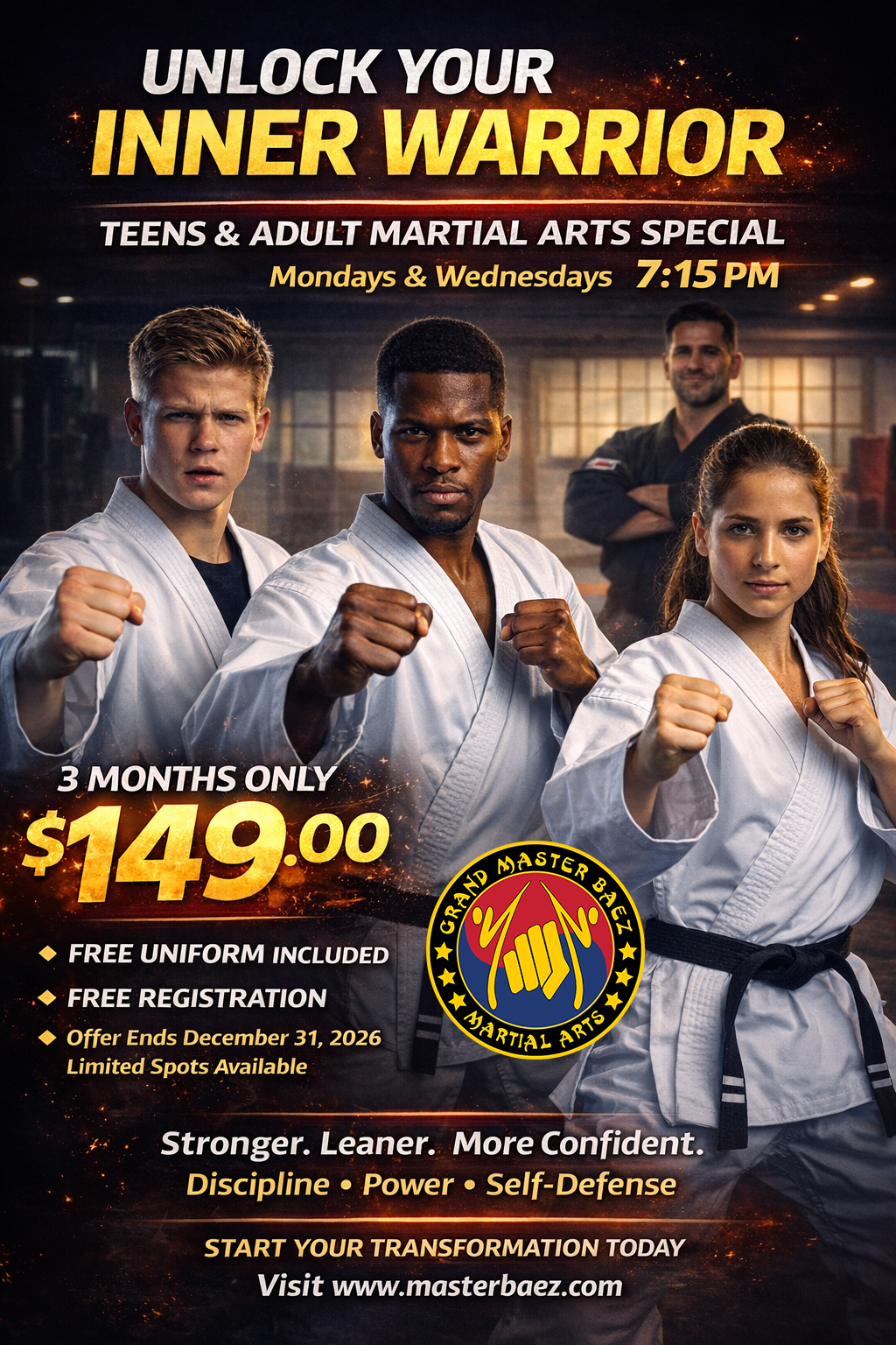 TEENS & ADULT MARTIAL ARTS (13+)